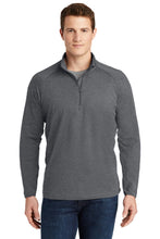 Load image into Gallery viewer, Stretch 1/2-Zip Pullover / Charcoal Grey Heather / Beach FC