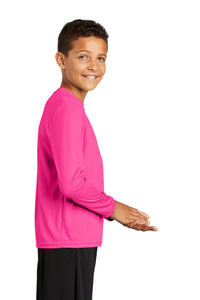 Long Sleeve Competitor Tee (Youth & Adult) / Neon Pink / Beach FC