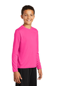 Long Sleeve Competitor Tee (Youth & Adult) / Neon Pink / Beach FC