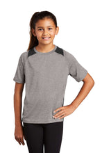 Load image into Gallery viewer, Heather Colorblock Contender Tee (Youth &amp; Adult) / Heather/Black / Beach FC