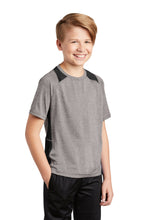 Load image into Gallery viewer, Heather Colorblock Contender Tee (Youth &amp; Adult) / Heather/Black / Beach FC