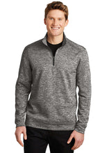 Load image into Gallery viewer, Electric Heather Fleece 1/4-Zip Pullover / Black Electric / Beach FC