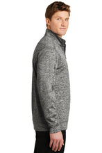 Load image into Gallery viewer, Electric Heather Fleece 1/4-Zip Pullover / Black Electric / Beach FC