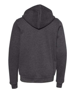 YOUTH Sponge Fleece Full-Zip Hoodie / Dark Heather Grey / Beach FC