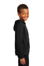 Load image into Gallery viewer, Performance Fleece Hooded Sweatshirt (Youth and Adult) / Black / Beach FC