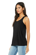 Load image into Gallery viewer, Women’s Flowy Racerback Tank / Black / Beach FC