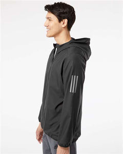 Adidas Hooded Full-Zip Windbreaker / Black / Beach FC