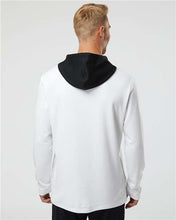 Load image into Gallery viewer, Adidas Textured Mixed Media Hooded Sweatshirt / White / Beach FC
