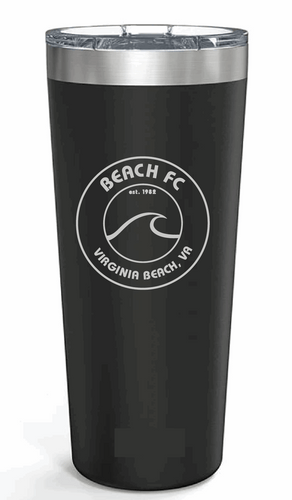 20oz Double Wall Stainless Steel Tumbler / Black / Beach FC