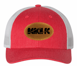 Low Pro Trucker Cap / Heather Red & Grey / Beach FC