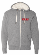 Load image into Gallery viewer, Unisex Sherpa-Lined Hooded Sweatshirt / Heather Grey / Beach FC