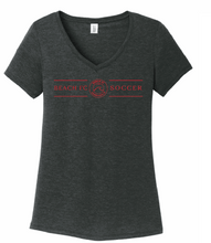 Load image into Gallery viewer, Women’s Perfect Tri V-Neck Tee / Black Frost / Beach FC