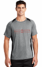 Load image into Gallery viewer, Heather Colorblock Contender Tee (Youth &amp; Adult) / Heather/Black / Beach FC