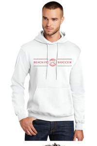 Core Fleece Pullover Hooded Sweatshirt / White / Beach FC