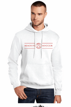 Load image into Gallery viewer, Core Fleece Pullover Hooded Sweatshirt / White / Beach FC