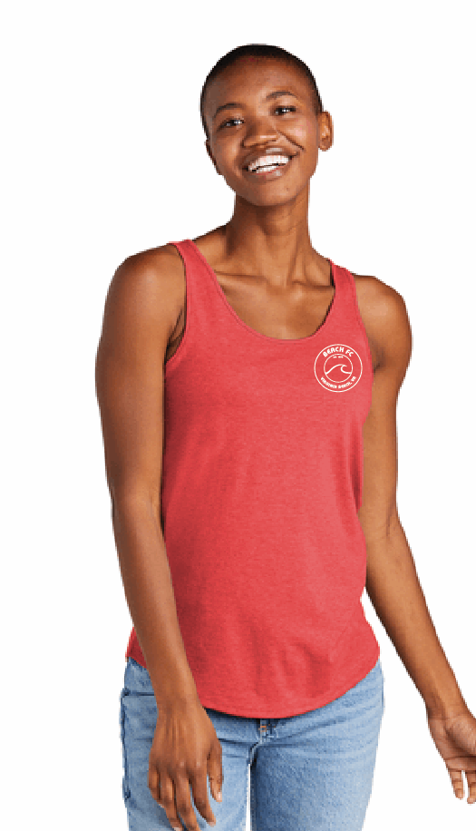Women’s Perfect Tri Relaxed Tank / Red Frost / Beach FC