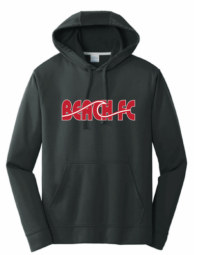 Performance Fleece Hooded Sweatshirt (Youth and Adult) / Black / Beach FC