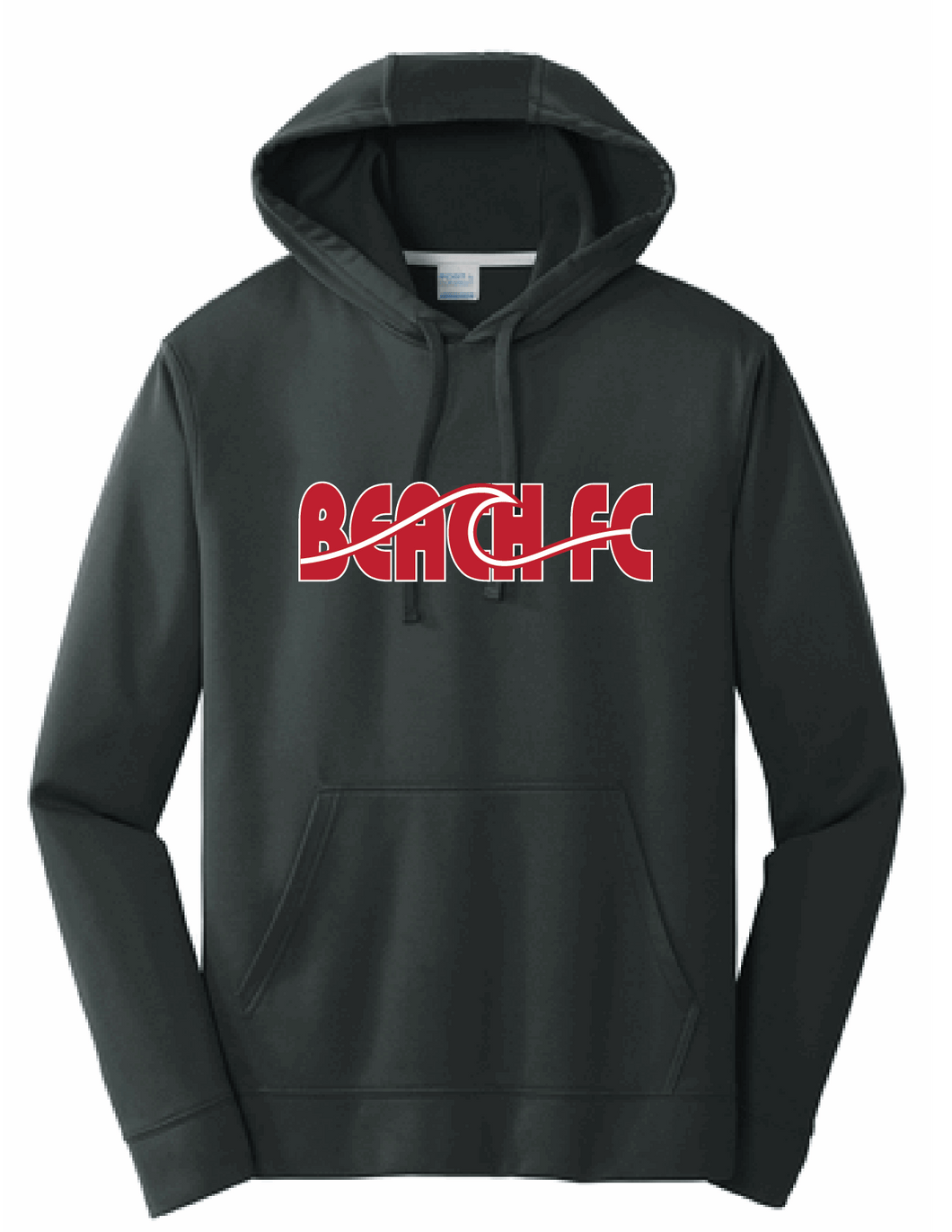 Performance Fleece Hooded Sweatshirt (Youth and Adult) / Black / Beach FC