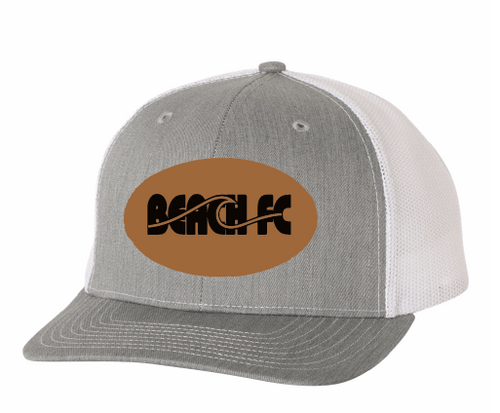 Richardson Low Pro Trucker Cap / Heather Grey & White / Beach FC