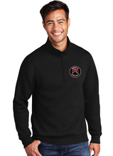 Load image into Gallery viewer, Fleece 1/4-Zip Pullover Sweatshirt / Black / Beach FC