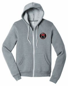 Unisex Sponge Fleece Full-Zip Hoodie / Heather Grey / Beach FC