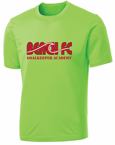 Short Sleeve Performance Tee / Neon Green / Goalkeeper Academy