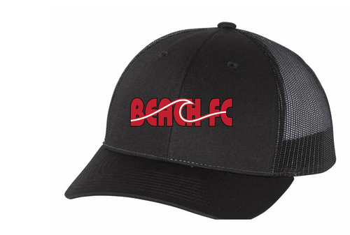 Low Profile Trucker Cap / Black / Beach FC