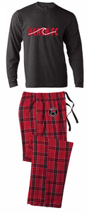 Flannel Pajamas / Red & Black Plaid / Beach FC
