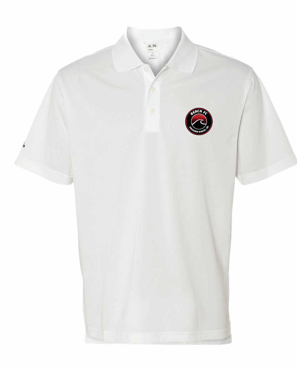 Adidas - Performance Sport Polo / White / Beach FC