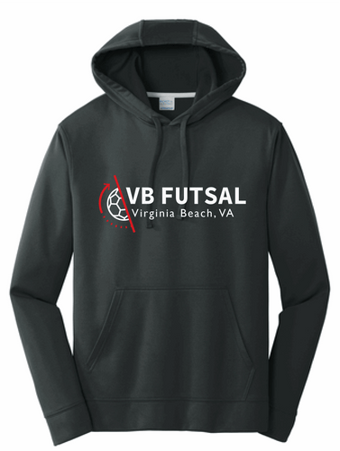 Performance Fleece Pullover Hooded Sweatshirt / Jet Black / VB FUTSAL
