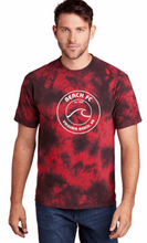 Load image into Gallery viewer, Crystal Tie-Dye Tee / Black Red / Beach FC