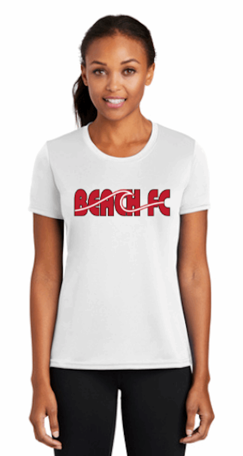 Ladies Performance Tee / White / Beach FC
