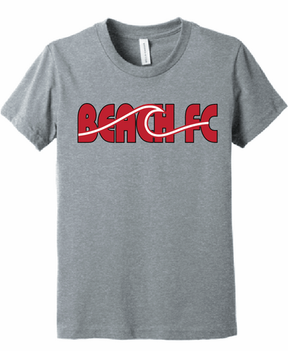 Triblend Short Sleeve T-Shirt / Heather Grey / Beach FC