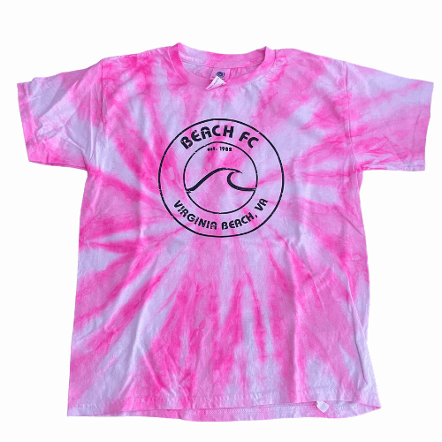 Tie-Dye Tee / Neon Pink / Beach FC