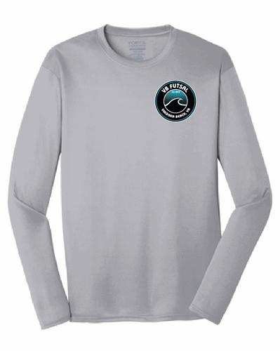 Long Sleeve Performance Tee (Youth & Adult) / Silver / VB FUTSAL