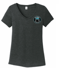 Load image into Gallery viewer, Women’s Perfect Tri V-Neck Tee / Black Frost / VB FUTSAL
