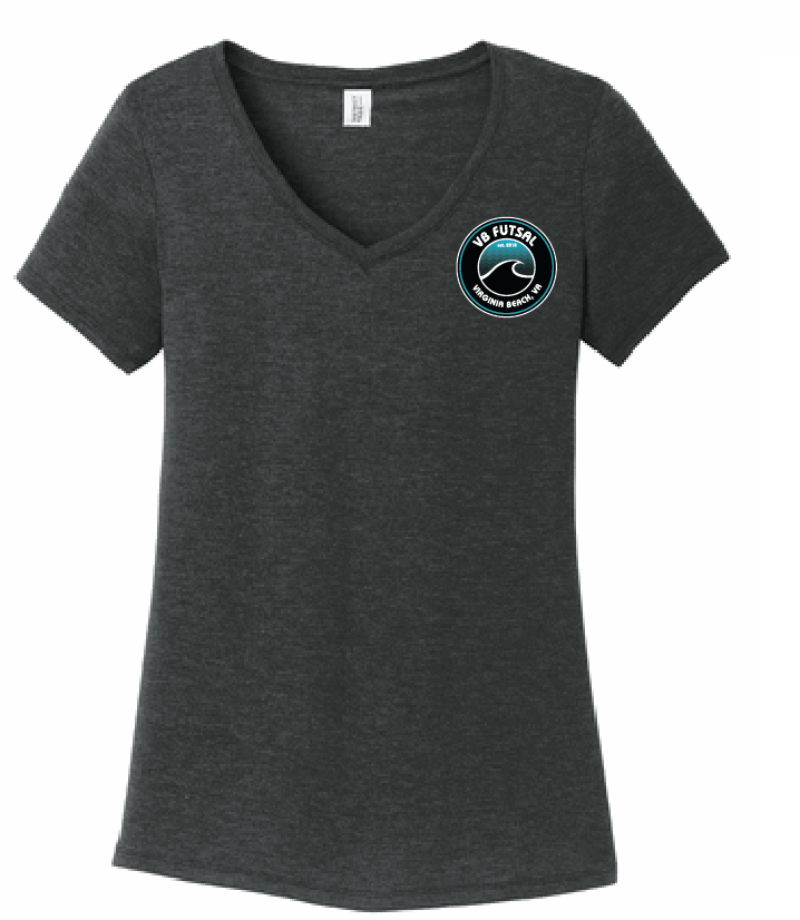 Women’s Perfect Tri V-Neck Tee / Black Frost / VB FUTSAL