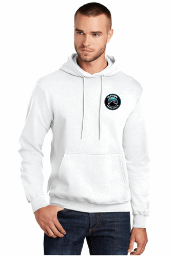 Core Fleece Pullover Hooded Sweatshirt / White / VB FUTSAL