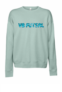 Sponge Fleece Drop Shoulder Crewneck Sweatshirt / Dusty Blue/ VB FUTSAL