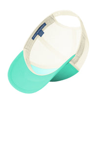 Low-Profile Snapback Trucker Cap / Bright Seafoam/ Ecru / VB FUTSAL