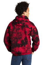 Load image into Gallery viewer, Crystal Tie-Dye Pullover Hoodie / Red Black / Beach FC