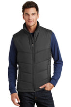 Load image into Gallery viewer, Puffer Vest / Black/ Beach FC