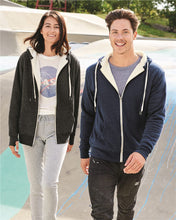 Load image into Gallery viewer, Unisex Sherpa-Lined Hooded Sweatshirt / Heather Grey / Beach FC