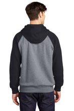 Load image into Gallery viewer, Raglan Colorblock Pullover Hooded Sweatshirt / Black / VB FUTSAL