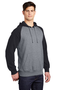Raglan Colorblock Pullover Hooded Sweatshirt / Black / VB FUTSAL