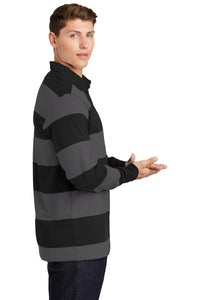 Classic Long Sleeve Rugby Polo / Black/ Graphite / VB FUTSAL