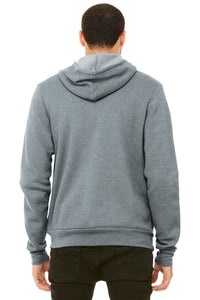 Unisex Sponge Fleece Full-Zip Hoodie / Heather Grey / Beach FC
