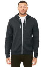 Load image into Gallery viewer, Unisex Sponge Fleece Full-Zip Hoodie / Black / Beach FC