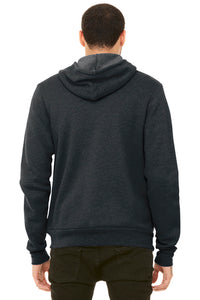 Unisex Sponge Fleece Full-Zip Hoodie / Black / Beach FC