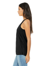 Load image into Gallery viewer, Women’s Flowy Racerback Tank / Black / VB FUTSAL